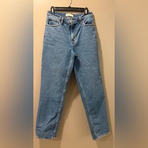Abercrombie Ultra High Rise straight leg jeans